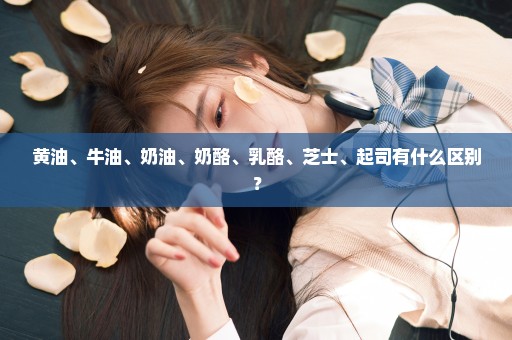 黄油、牛油、奶油、奶酪、乳酪、芝士、起司有什么区别？