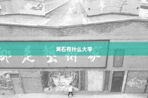 黄石有什么大学