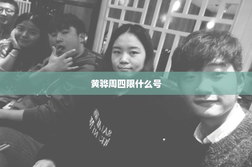 黄骅周四限什么号