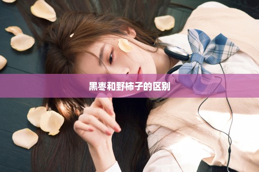 黑枣和野柿子的区别