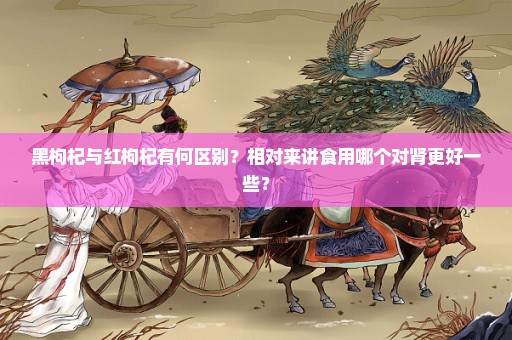 黑枸杞与红枸杞有何区别？相对来讲食用哪个对肾更好一些？