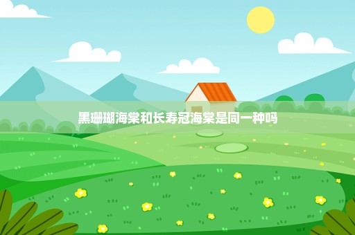 黑珊瑚海棠和长寿冠海棠是同一种吗