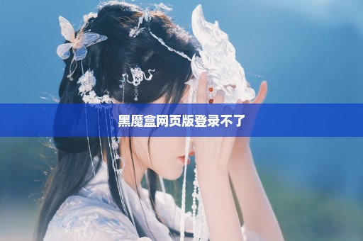 黑魔盒网页版登录不了