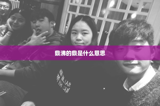 鼎沸的鼎是什么意思