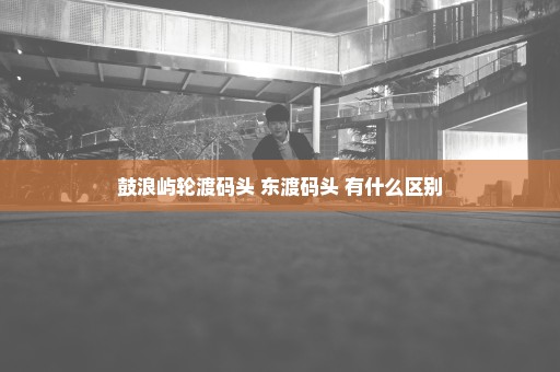 鼓浪屿轮渡码头 东渡码头 有什么区别
