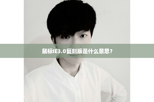 鼠标IE3.0复刻版是什么意思？