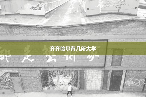 齐齐哈尔有几所大学