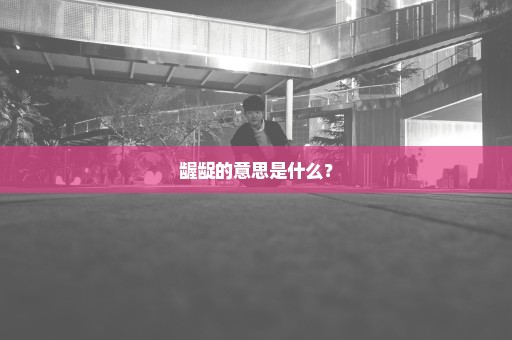 龌龊的意思是什么？