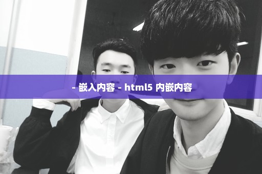  - 嵌入内容 - html5 内嵌内容