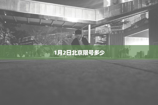 1月2日北京限号多少