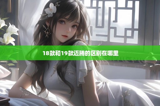 18款和19款迈腾的区别在哪里