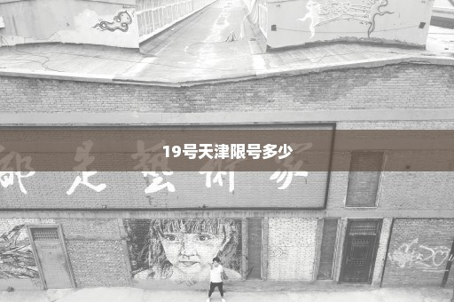 19号天津限号多少