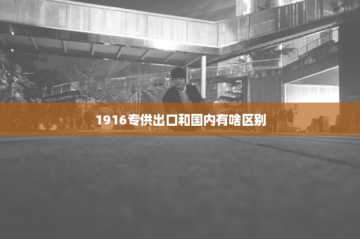 1916专供出口和国内有啥区别