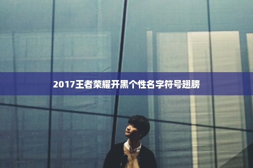 2017王者荣耀开黑个性名字符号翅膀