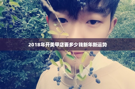 2018年开美甲店要多少钱新年新运势