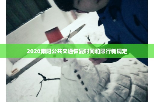 2020南阳公共交通恢复时间和限行新规定