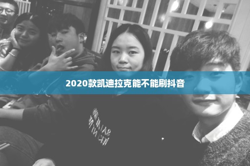 2020款凯迪拉克能不能刷抖音
