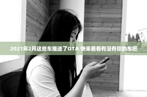 2021年2月这些车推送了OTA 快来看看有没有你的车吧