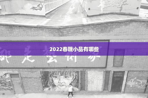 2022春晚小品有哪些