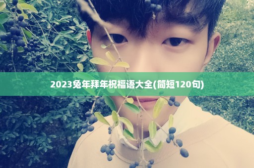 2023兔年拜年祝福语大全(简短120句)