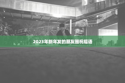 2023年新年发的朋友圈祝福语