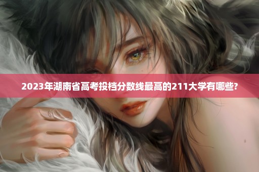 2023年湖南省高考投档分数线最高的211大学有哪些?