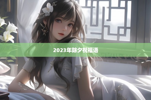 2023年除夕祝福语