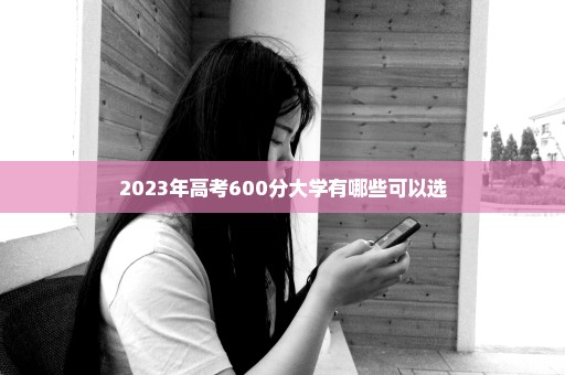 2023年高考600分大学有哪些可以选