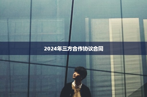 2024年三方合作协议合同