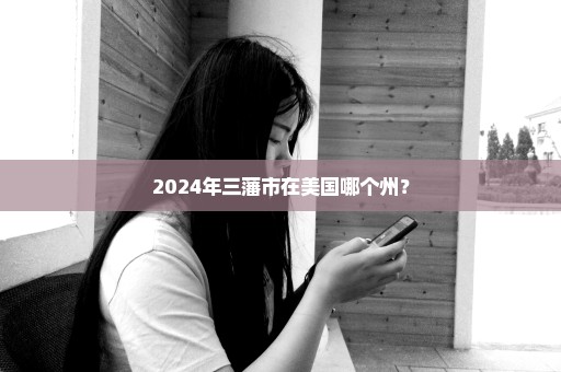 2024年三藩市在美国哪个州？