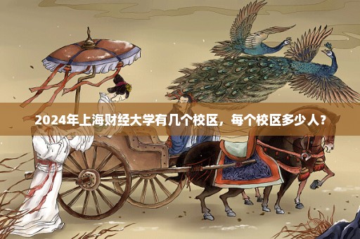 2024年上海财经大学有几个校区，每个校区多少人？