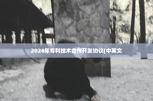 2024年专利技术合作开发协议(中英文
