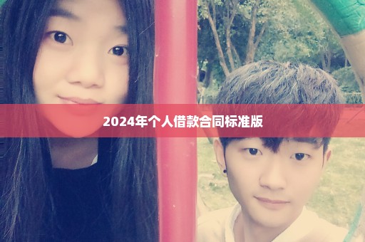 2024年个人借款合同标准版