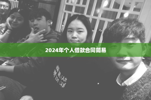 2024年个人借款合同简易