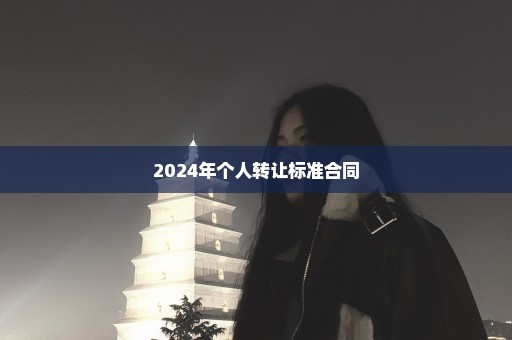 2024年个人转让标准合同