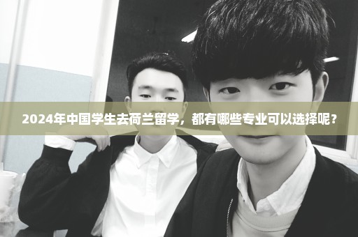 2024年中国学生去荷兰留学，都有哪些专业可以选择呢？