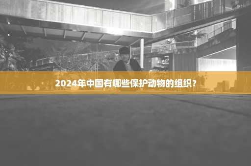 2024年中国有哪些保护动物的组织？