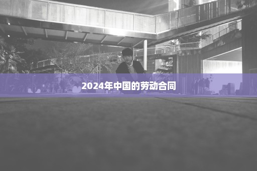 2024年中国的劳动合同
