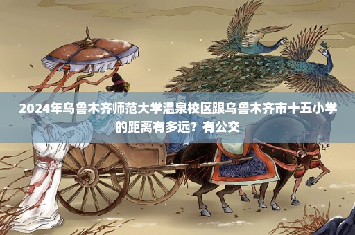 2024年乌鲁木齐师范大学温泉校区跟乌鲁木齐市十五小学的距离有多远？有公交