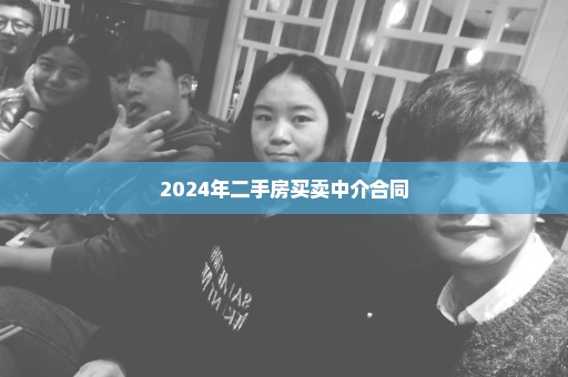 2024年二手房买卖中介合同
