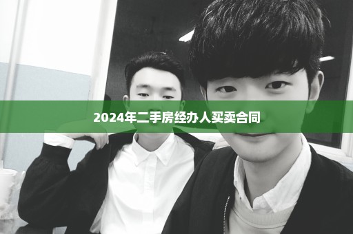 2024年二手房经办人买卖合同