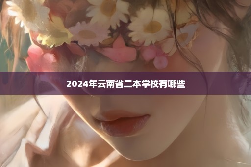 2024年云南省二本学校有哪些