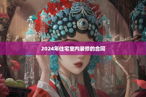 2024年住宅室内装修的合同
