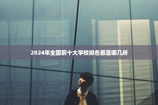 2024年全国前十大学校排名都是哪几所
