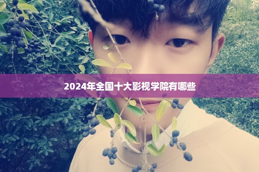 2024年全国十大影视学院有哪些