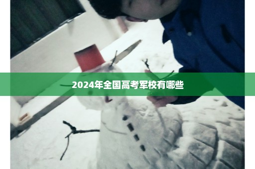2024年全国高考军校有哪些