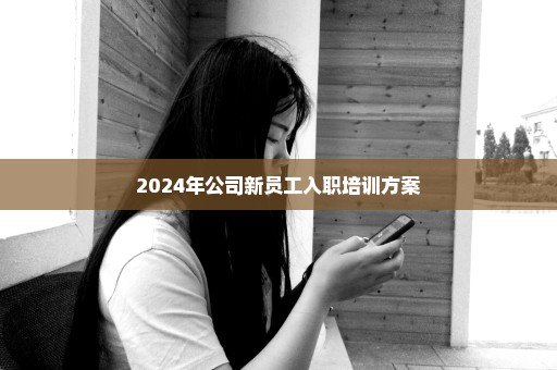 2024年公司新员工入职培训方案