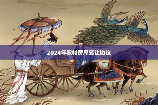 2024年农村房屋转让协议