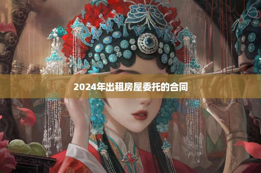 2024年出租房屋委托的合同