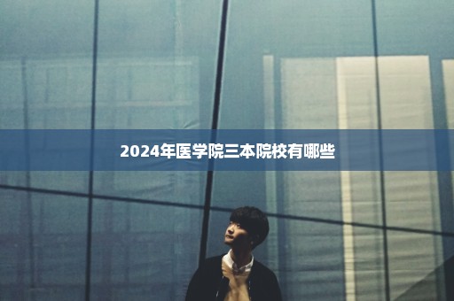 2024年医学院三本院校有哪些